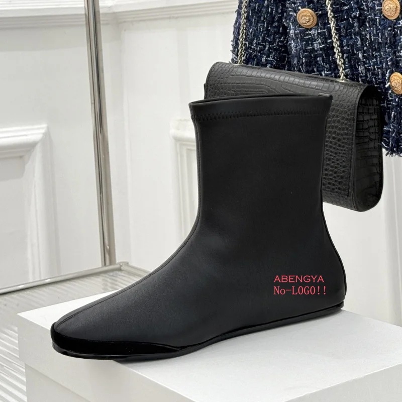 2025 New Leather Middle Calf Boots For Women Round Toe Suede Flat Short Boots Designer Casual Party Chelsea Boots For Women
2025 New Leather Middle Calf Boots For Women Round Toe Suede Flat Short Boots Designer Casual Party Chelsea Boots For Women