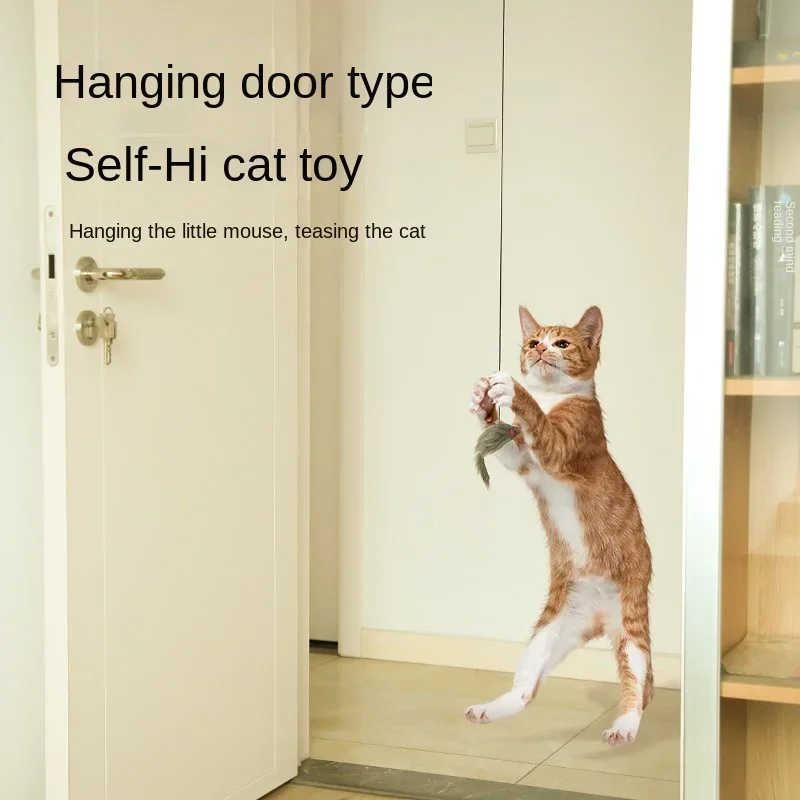 Hanging door style bouncing little mouse and cat toy clip door teaser stick, bite resistant cat, self elevating
Hanging door style bouncing little mouse and cat toy clip door teaser stick, bite resistant cat, self elevating