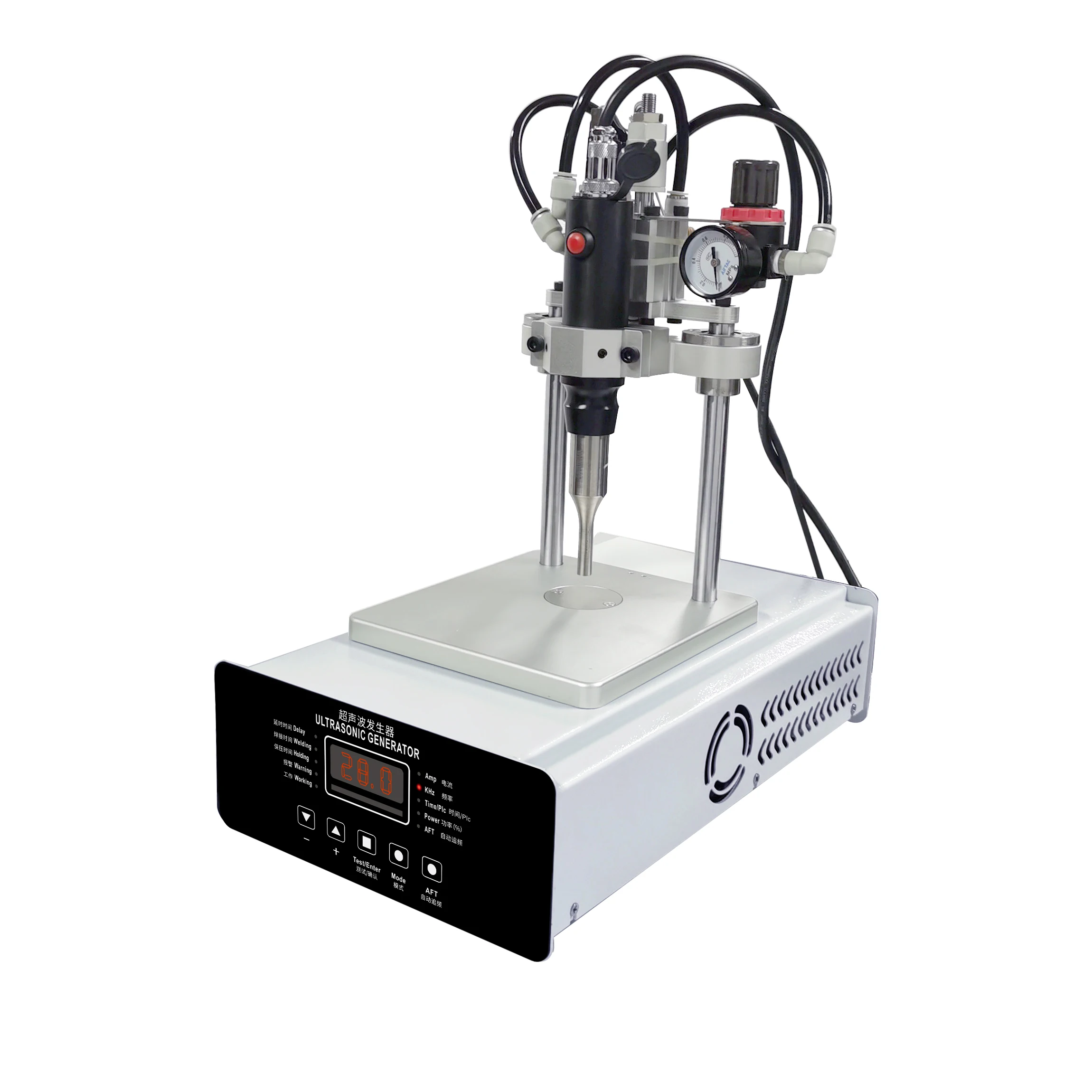 High Frequency Automatic Ear Loop Ultrasonic Spot Machine 28khz Welding For Mask
High Frequency Automatic Ear Loop Ultrasonic Spot Machine 28khz Welding For Mask