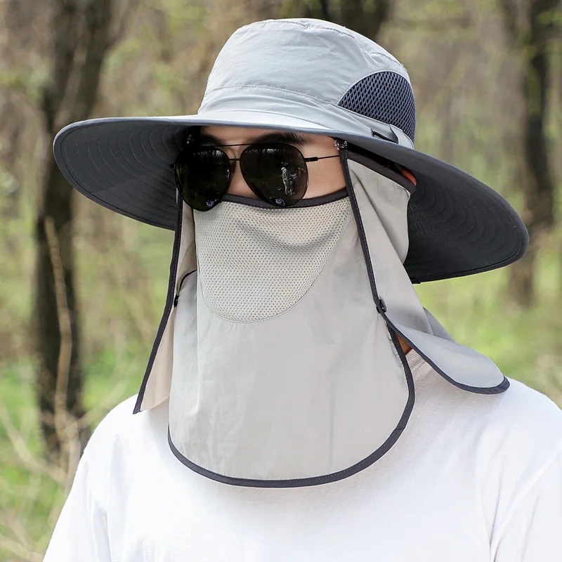60-65cm Men Summer anti-UPF50+ Fisherman Hat Women Dust Cover Fishing Cap Outdoor Mountaineering quick-drying Sun Hat Hot
60-65cm Men Summer anti-UPF50+ Fisherman Hat Women Dust Cover Fishing Cap Outdoor Mountaineering quick-drying Sun Hat Hot