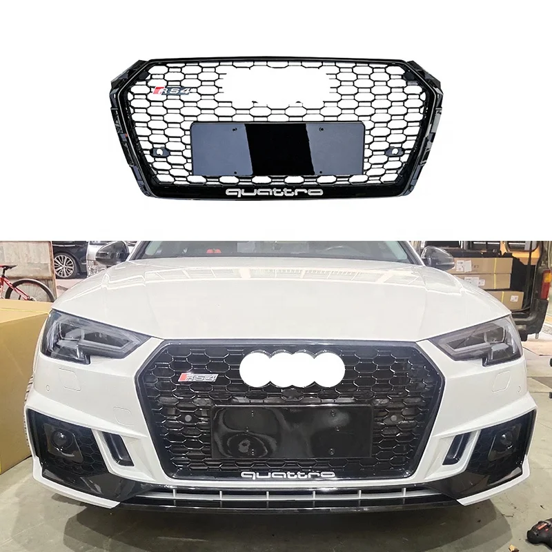 Автомобильный гриль в стиле RS4 для Audi A4 S4 B9, передний решетчатый гриль в виде сот для Audi facelift, автогриль, запасные части 2017-2019
Автомобильный гриль в стиле RS4 для Audi A4 S4 B9, передний решетчатый гриль в виде сот для Audi facelift, автогриль, запасные части 2017-2019