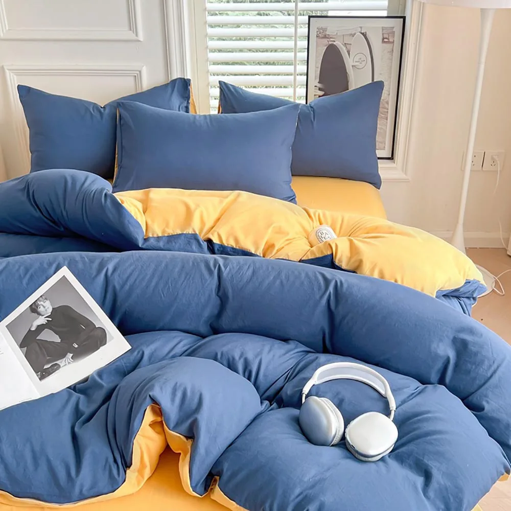3/4PCS/SET Brushed Flannel Bed Cover Set - Ultra Soft Klein Blue & Orange Bed Cover ,Soft Cotton Bedding for All Seasons
3/4PCS/SET Brushed Flannel Bed Cover Set - Ultra Soft Klein Blue & Orange Bed Cover ,Soft Cotton Bedding for All Seasons