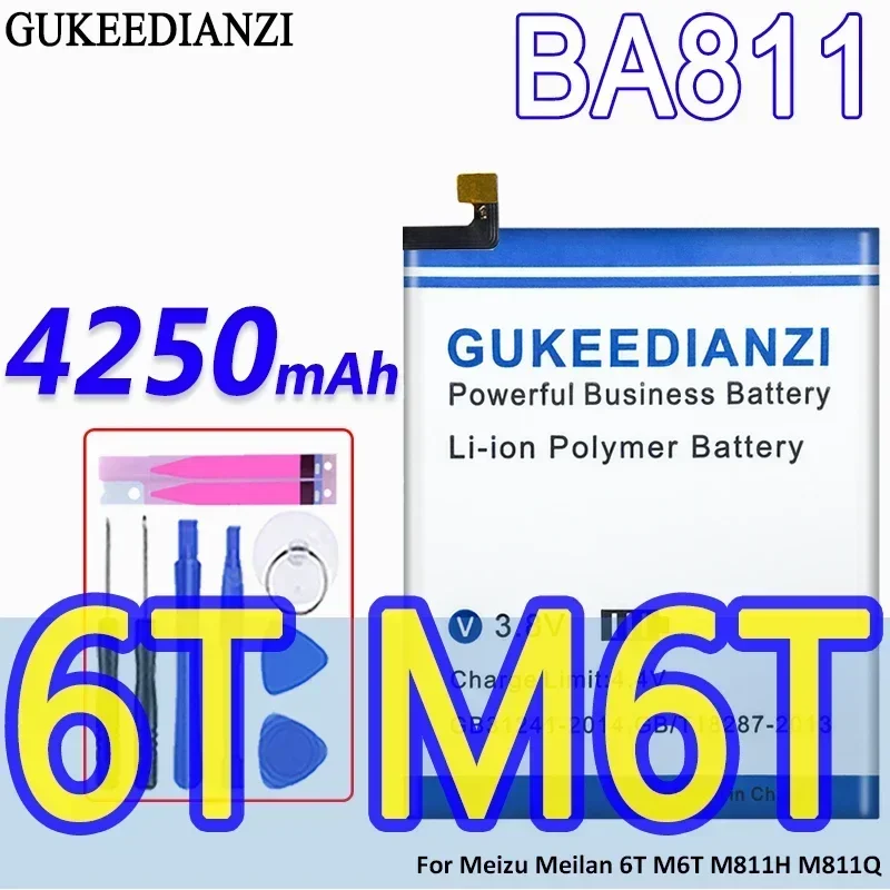 High Capacity GUKEEDIANZI Battery BA811 4250mAh For Meizu Meilan 6T m6T M811H M811Q Mobile Phone Batteries
High Capacity GUKEEDIANZI Battery BA811 4250mAh For Meizu Meilan 6T m6T M811H M811Q Mobile Phone Batteries