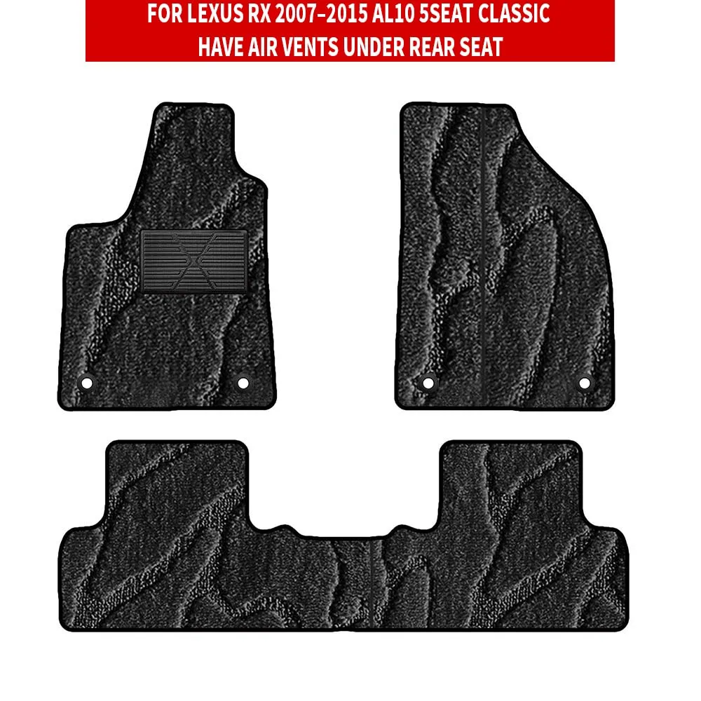 Custom Car Floor Mats For Lexus RX 2007–2015 AL10 5seat Classic Have Air Vents Under Rear Seat Auto Carpets Foot Coche
Custom Car Floor Mats For Lexus RX 2007–2015 AL10 5seat Classic Have Air Vents Under Rear Seat Auto Carpets Foot Coche