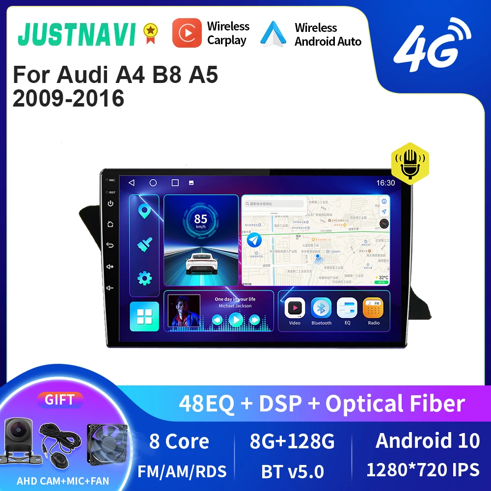 Автомагнитола JUSTNAVI QT10 Android 10,0 для Audi A4 B8 A5 2009-2016 BT Carplay 4G WIFI 2 Din без DVD DSP мультимедийный видеоплеер GPS
Автомагнитола JUSTNAVI QT10 Android 10,0 для Audi A4 B8 A5 2009-2016 BT Carplay 4G WIFI 2 Din без DVD DSP мультимедийный видеоплеер GPS