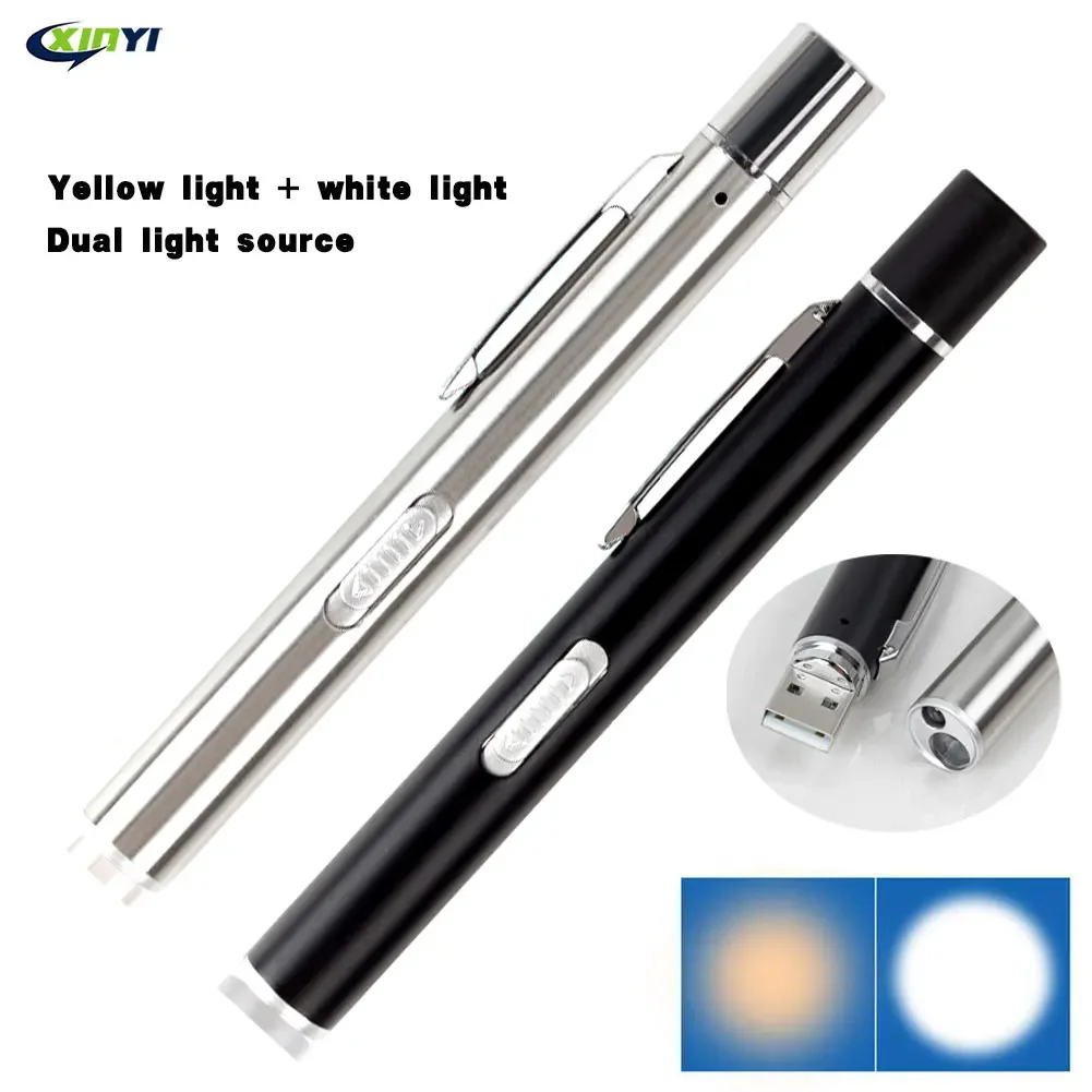 USB Rechargeable Medical Handy Pen Light Mini Nursing Flashlight LED Torch Lamp With Stainless Steel Clip Pocket Led Flashlight
USB Rechargeable Medical Handy Pen Light Mini Nursing Flashlight LED Torch Lamp With Stainless Steel Clip Pocket Led Flashlight