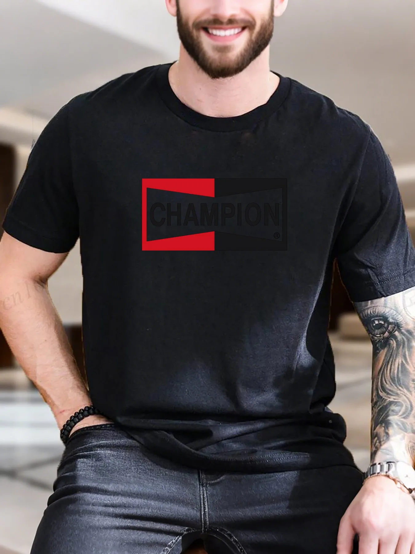 New Arrival Fashion Men's Trendy Printed Short Sleeve T-Shirt Red Black Logo Design 100% Cotton Soft Breathable Casual Summer Es
New Arrival Fashion Men's Trendy Printed Short Sleeve T-Shirt Red Black Logo Design 100% Cotton Soft Breathable Casual Summer Es
