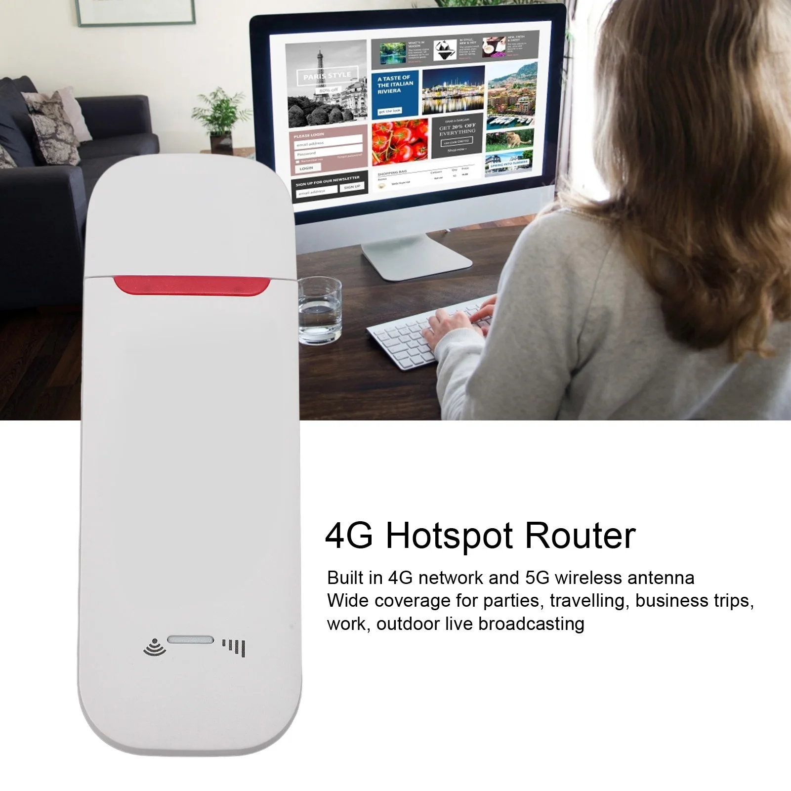Portable 4G Router Stable Support 10 Users Plug and Play ABS 500Mbps 4G LTE USB Modem with SIM Card Slot for Family Gathering
Portable 4G Router Stable Support 10 Users Plug and Play ABS 500Mbps 4G LTE USB Modem with SIM Card Slot for Family Gathering