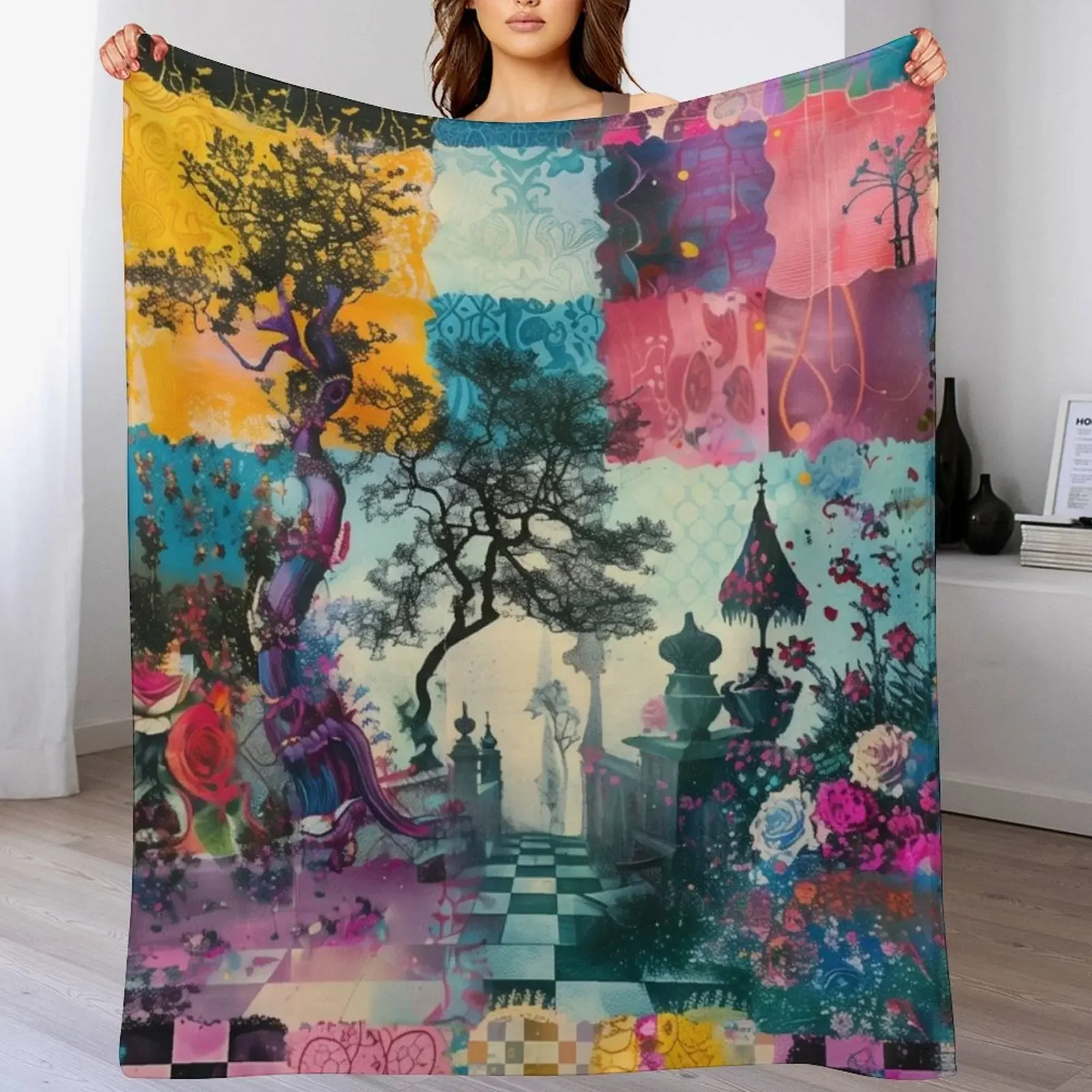 Alice's Palette Throw Blanket Elegant Warm Throw Blanket for Hotel Home
Alice's Palette Throw Blanket Elegant Warm Throw Blanket for Hotel Home