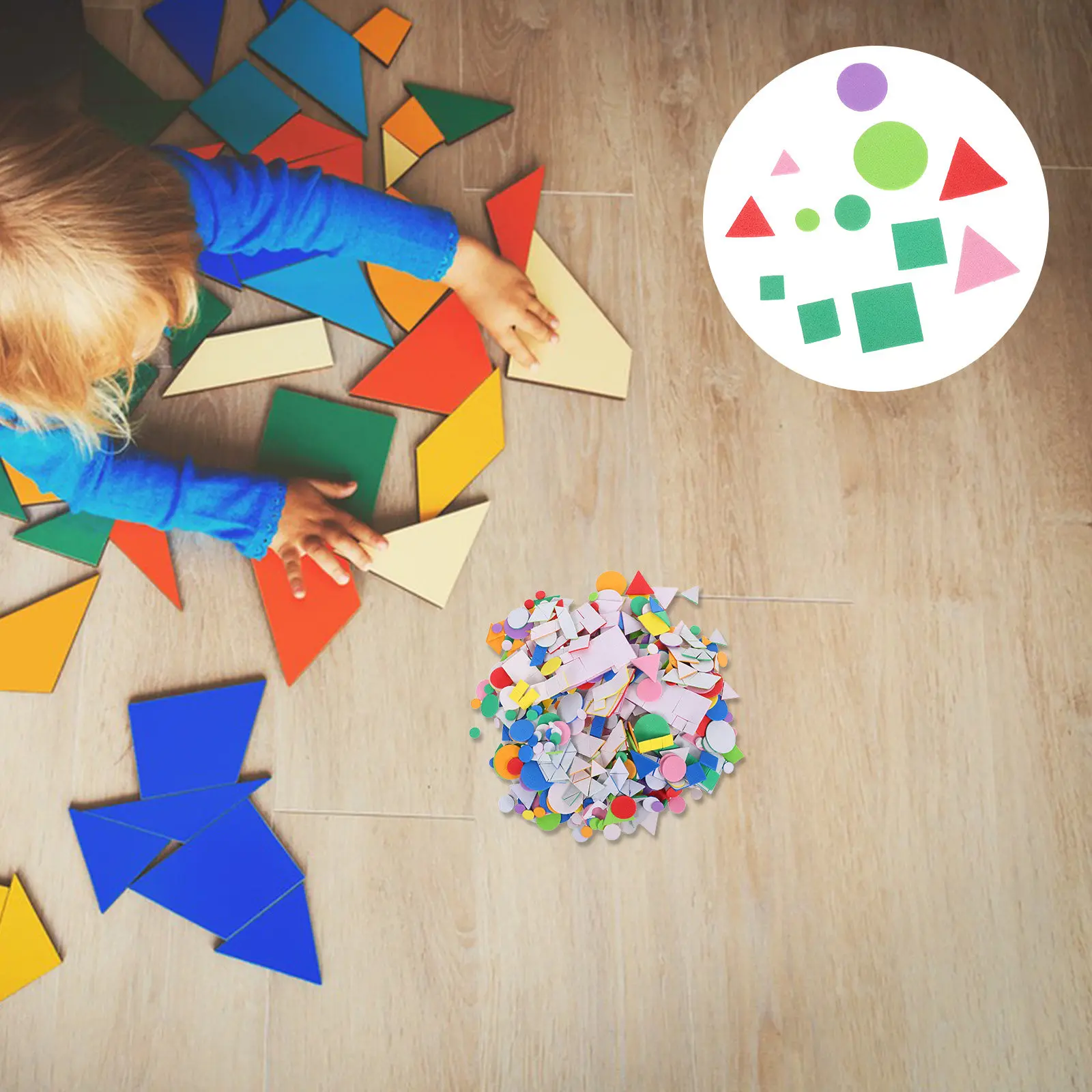 960Pcs Children Self-Adhesive Foam Stickers Colorful Geometric Shapes for Kids DIY Craft Supplies Preschool Learning
960Pcs Children Self-Adhesive Foam Stickers Colorful Geometric Shapes for Kids DIY Craft Supplies Preschool Learning