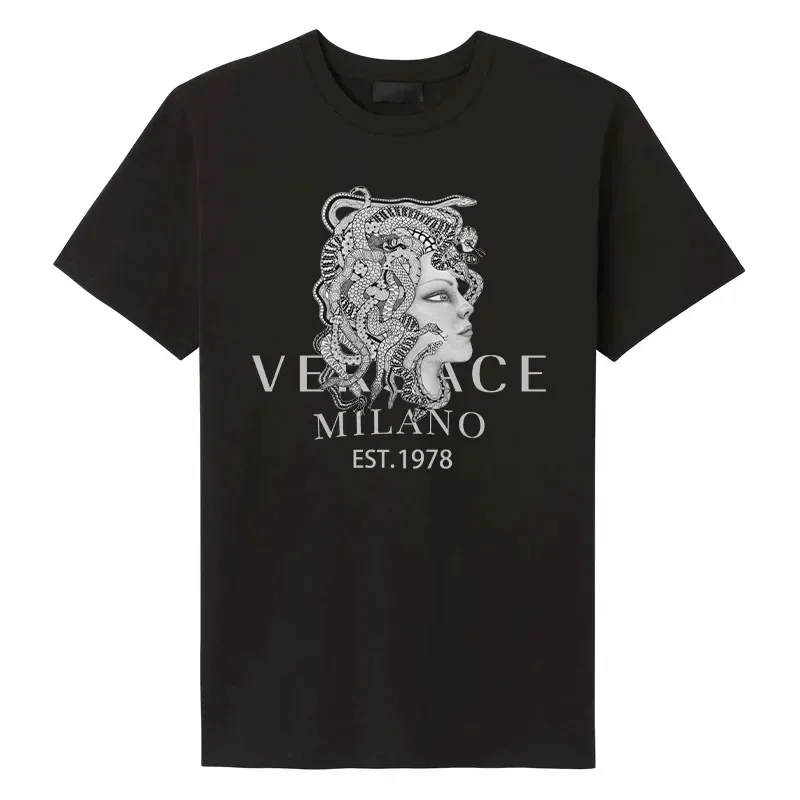 2023 Summer Men's T-shirt Cotton Breathable Short Sleeve Letter Printed O-neck Fashion Design Tops High-quality Loose Clothing
2023 Summer Men's T-shirt Cotton Breathable Short Sleeve Letter Printed O-neck Fashion Design Tops High-quality Loose Clothing