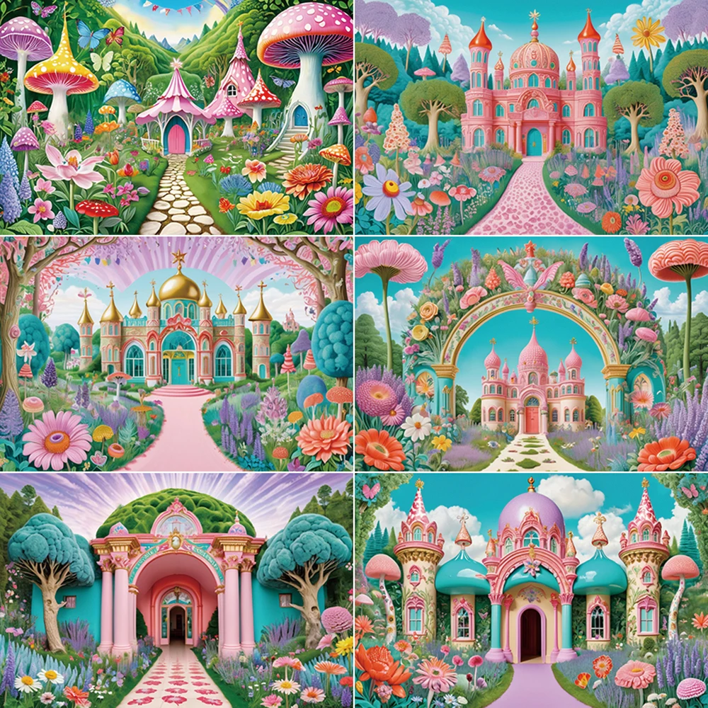 MOON.QG Cartoon Flower Garden Photography Backdrop Spring Fairytale Castle Photocall Background Children Studio Photobooth Props
MOON.QG Cartoon Flower Garden Photography Backdrop Spring Fairytale Castle Photocall Background Children Studio Photobooth Props