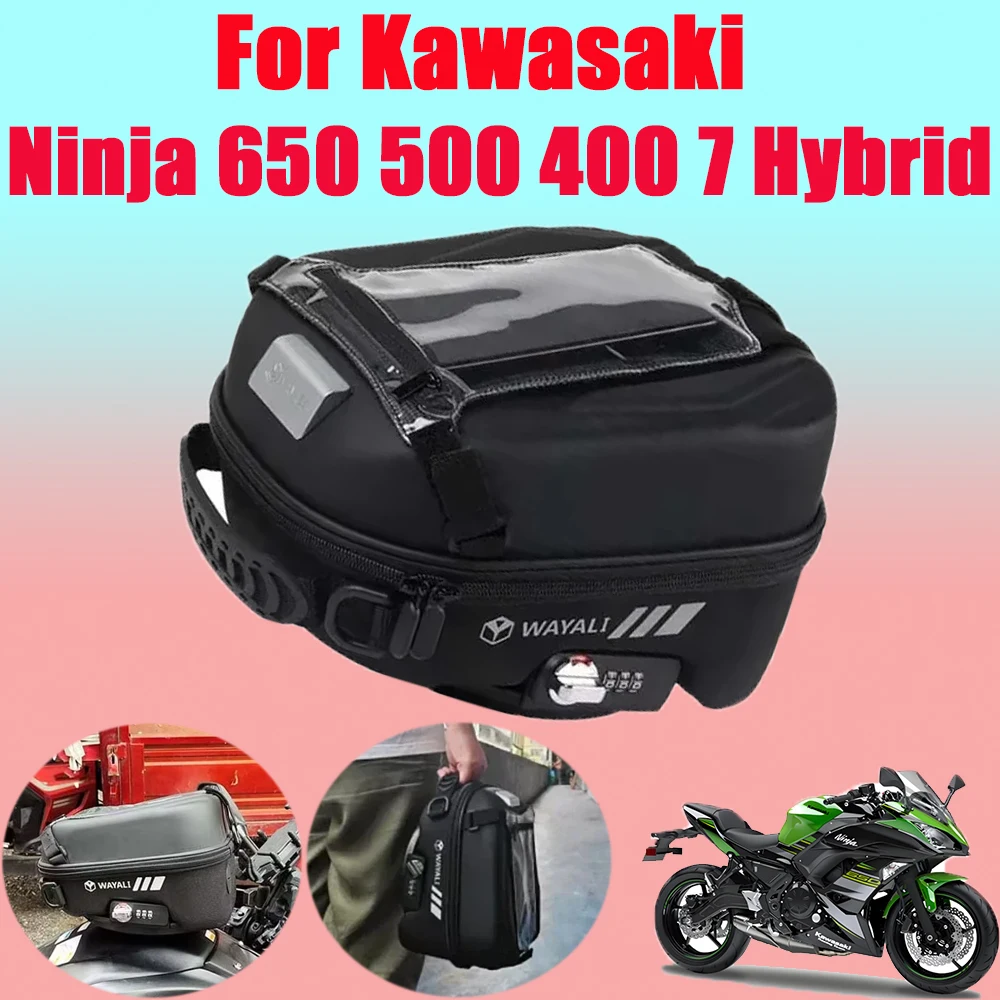 For Kawasaki Ninja 650 500 400 EX650 EX500 EX400 Ninja 7 Hybrid Accessories Fuel Tank Bag Luggage Storage Bags Backpack Tanklock
For Kawasaki Ninja 650 500 400 EX650 EX500 EX400 Ninja 7 Hybrid Accessories Fuel Tank Bag Luggage Storage Bags Backpack Tanklock