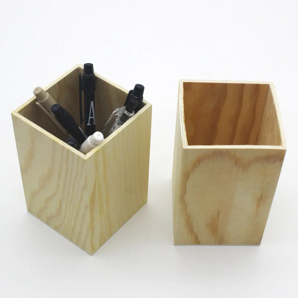 2pcs Solid Wood Desktop ganizer Rounded Edges Office Supplies Pen Brush Holder Wooden Pencil Cup Storage Box Desk Utensil
2pcs Solid Wood Desktop ganizer Rounded Edges Office Supplies Pen Brush Holder Wooden Pencil Cup Storage Box Desk Utensil