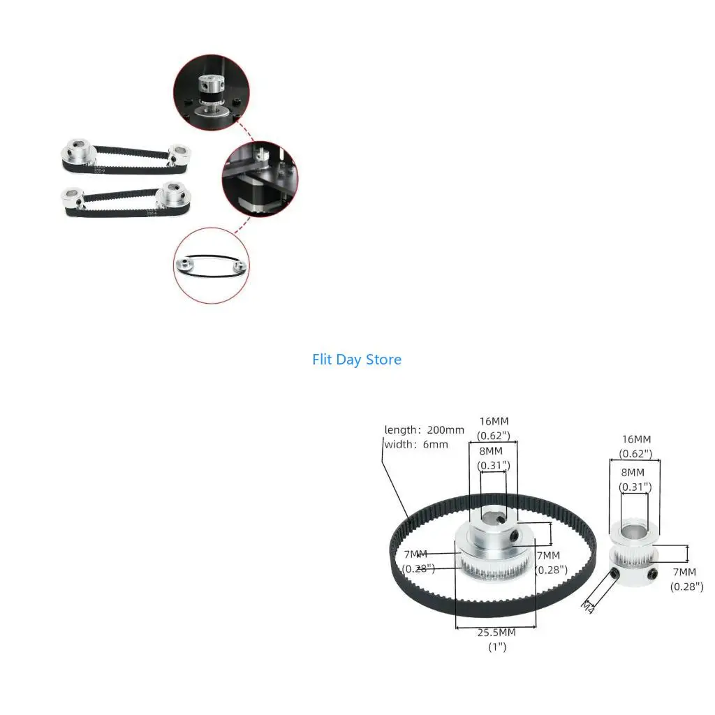 F92C Easy Installation Set of Aluminum Timing Pulleys for Milling Machines
F92C Easy Installation Set of Aluminum Timing Pulleys for Milling Machines