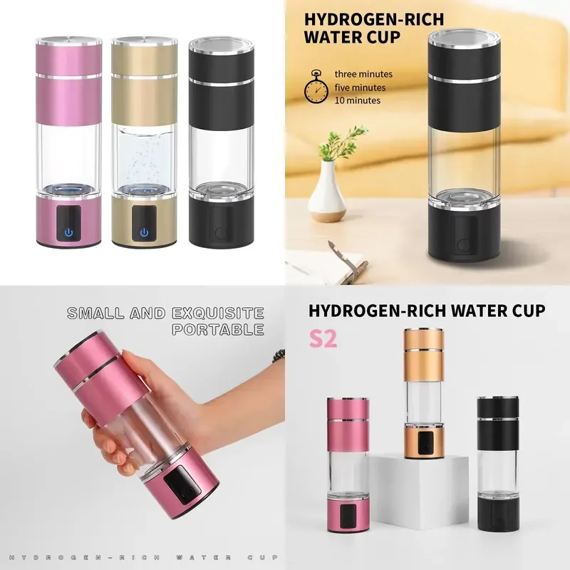 Portable Hydrogen-Rich Water Generator Glass Bottle Battery-Powered for Car Household Outdoor Use 210ml
Portable Hydrogen-Rich Water Generator Glass Bottle Battery-Powered for Car Household Outdoor Use 210ml