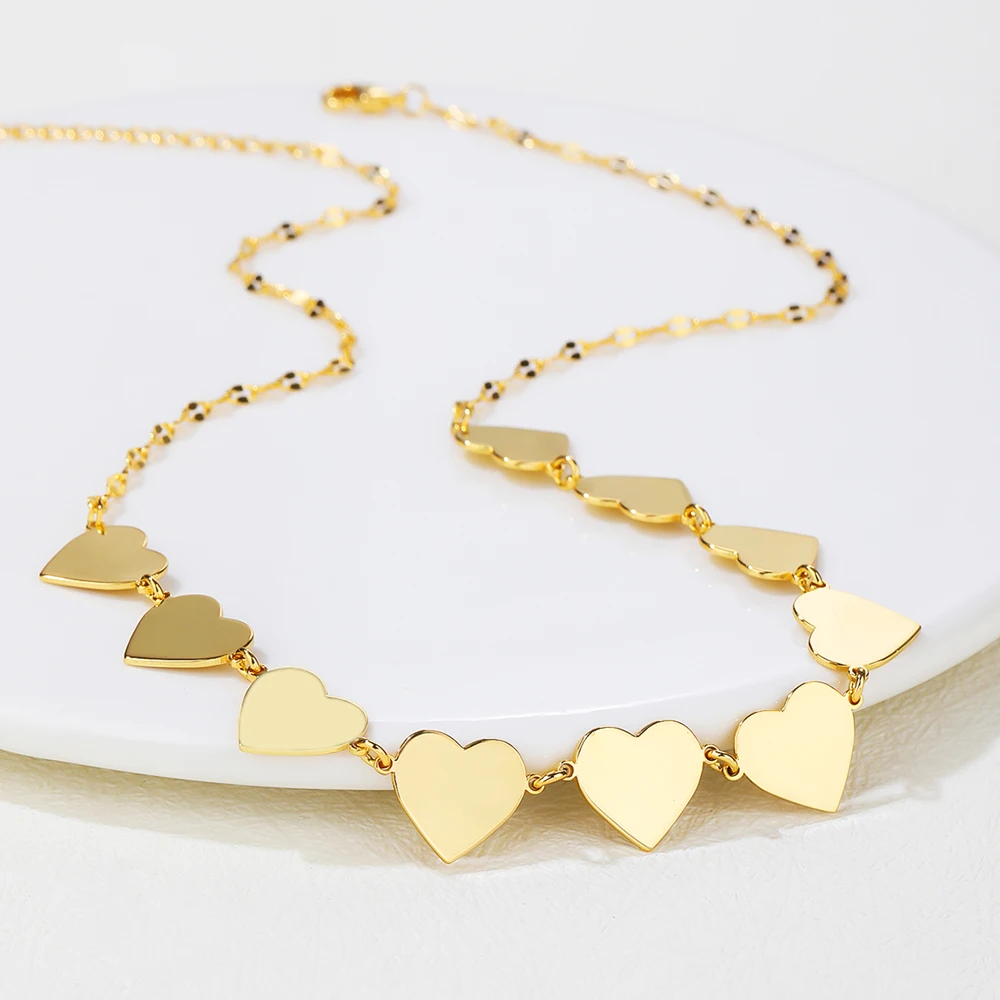 Fashion Gold Color Heart-Shaped Necklace For Women Trendy Pendant Necklaces Set Jewelry Gifts
Fashion Gold Color Heart-Shaped Necklace For Women Trendy Pendant Necklaces Set Jewelry Gifts