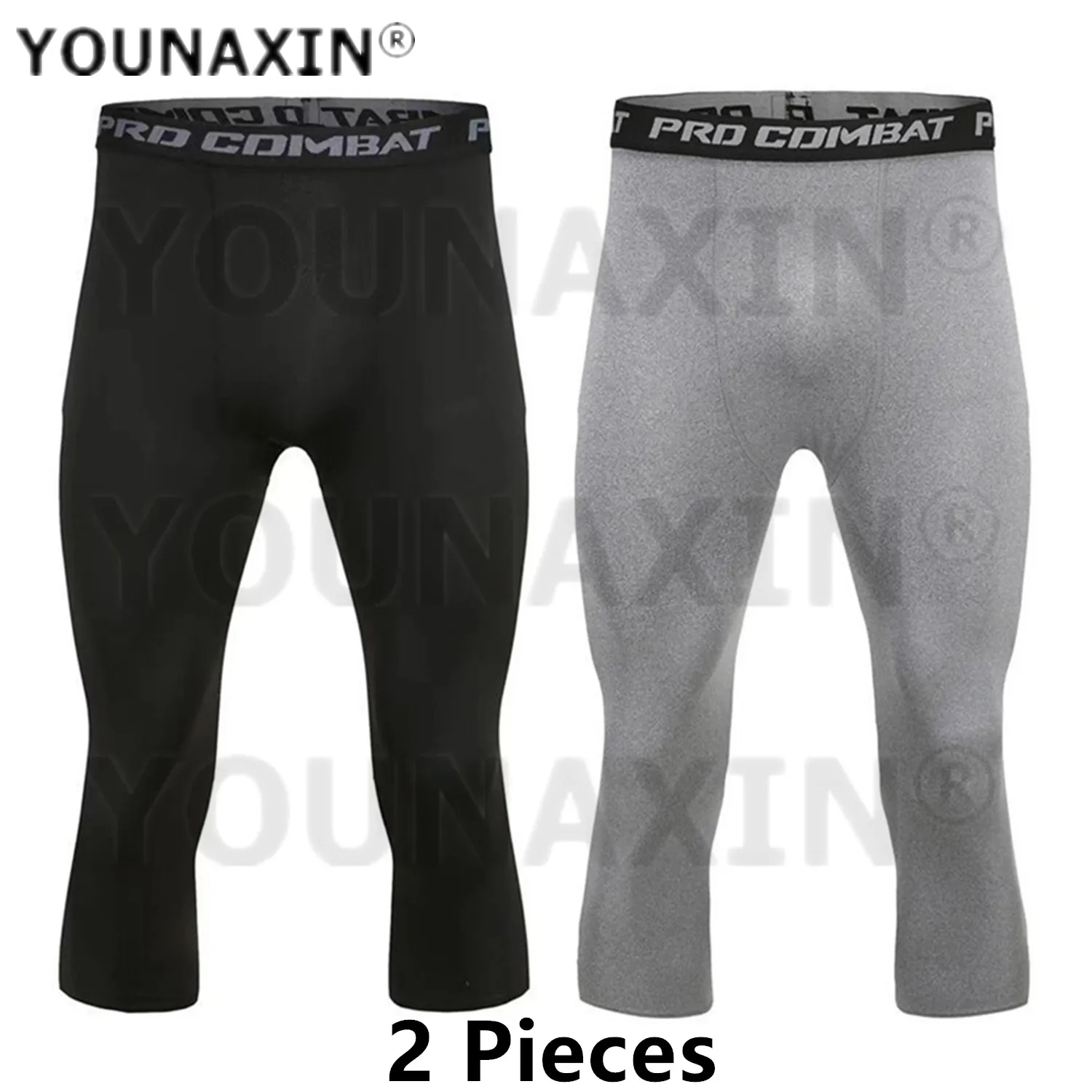 2 Pieces Men Base Layer Black Leggings Tight Training Bottoms Fitness Running Basketball White Sports Skinny 3/4 Cropped Pants
2 Pieces Men Base Layer Black Leggings Tight Training Bottoms Fitness Running Basketball White Sports Skinny 3/4 Cropped Pants