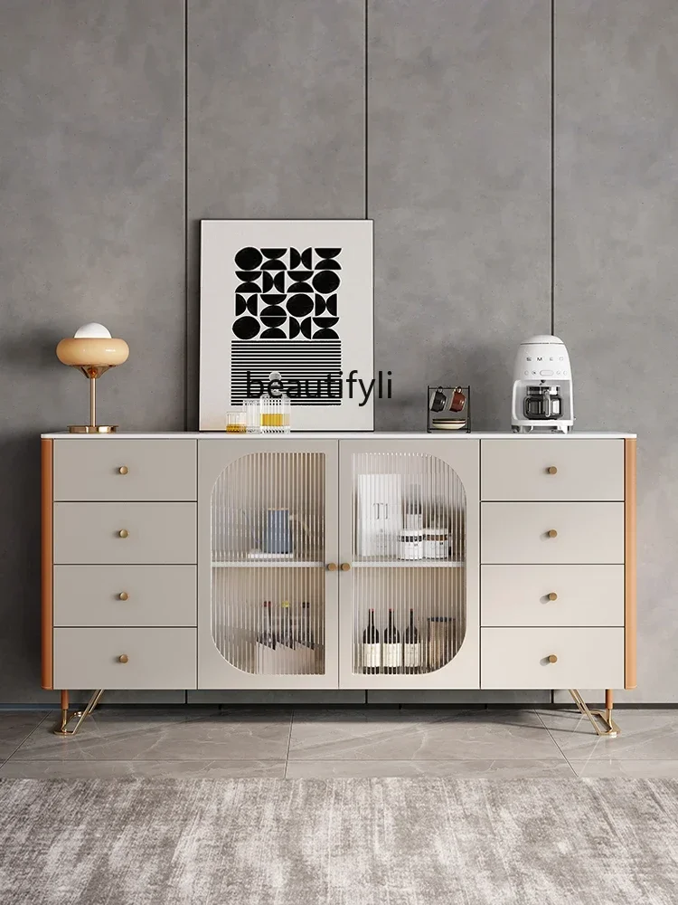 cqy Light Luxury Saddle Leather Sideboard Cabinet Wall Locker Living Room Glass Door Wine Cabinet Solid Wood Entrance Cabinet
cqy Light Luxury Saddle Leather Sideboard Cabinet Wall Locker Living Room Glass Door Wine Cabinet Solid Wood Entrance Cabinet