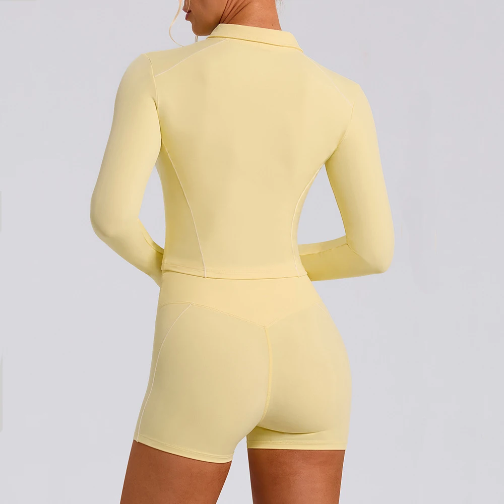 Women's Sports Jackets Yoga Long Sleeve Gym Fitness Yoga Shirts Running Coats Female Workout Clothes For Cycling Activewear
Women's Sports Jackets Yoga Long Sleeve Gym Fitness Yoga Shirts Running Coats Female Workout Clothes For Cycling Activewear