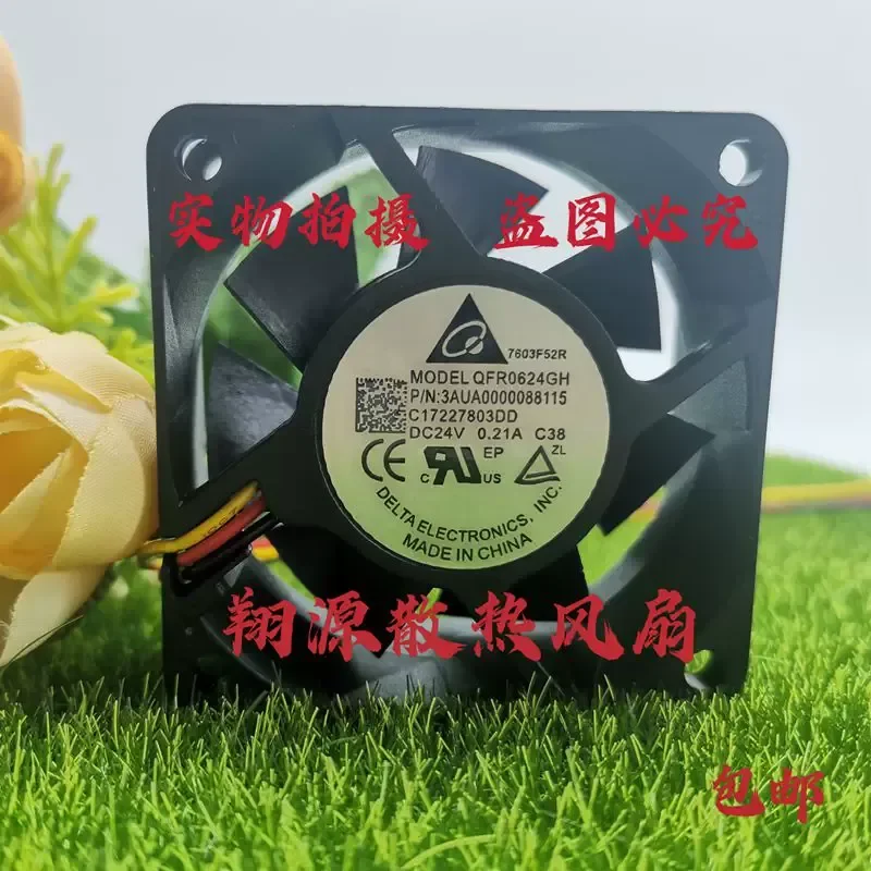 New Original Delta QFR0624GH 6025 24V 0.21A 6CM Double Ball Bearing Inverter Fan for ABB
New Original Delta QFR0624GH 6025 24V 0.21A 6CM Double Ball Bearing Inverter Fan for ABB