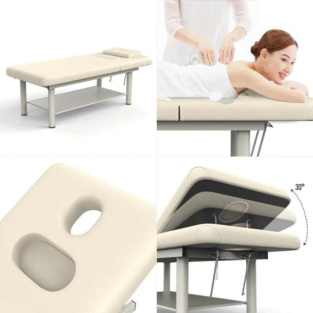 Duty Professional Stationary Massage Bed Wide Stationary Massage Table with Backrest for Treatment Table Physical Therapy Table
Duty Professional Stationary Massage Bed Wide Stationary Massage Table with Backrest for Treatment Table Physical Therapy Table