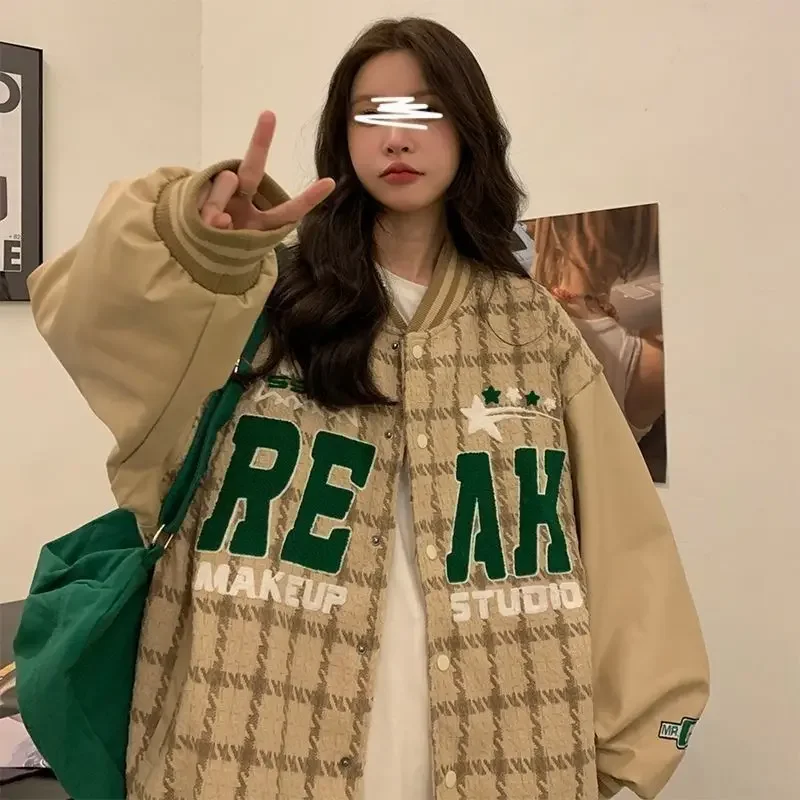 Vintage Y2k Women's Jackets Streetwear Baseball Jackets Military Motorcycle Jacket Girls Students Harajuku New Loose
Vintage Y2k Women's Jackets Streetwear Baseball Jackets Military Motorcycle Jacket Girls Students Harajuku New Loose