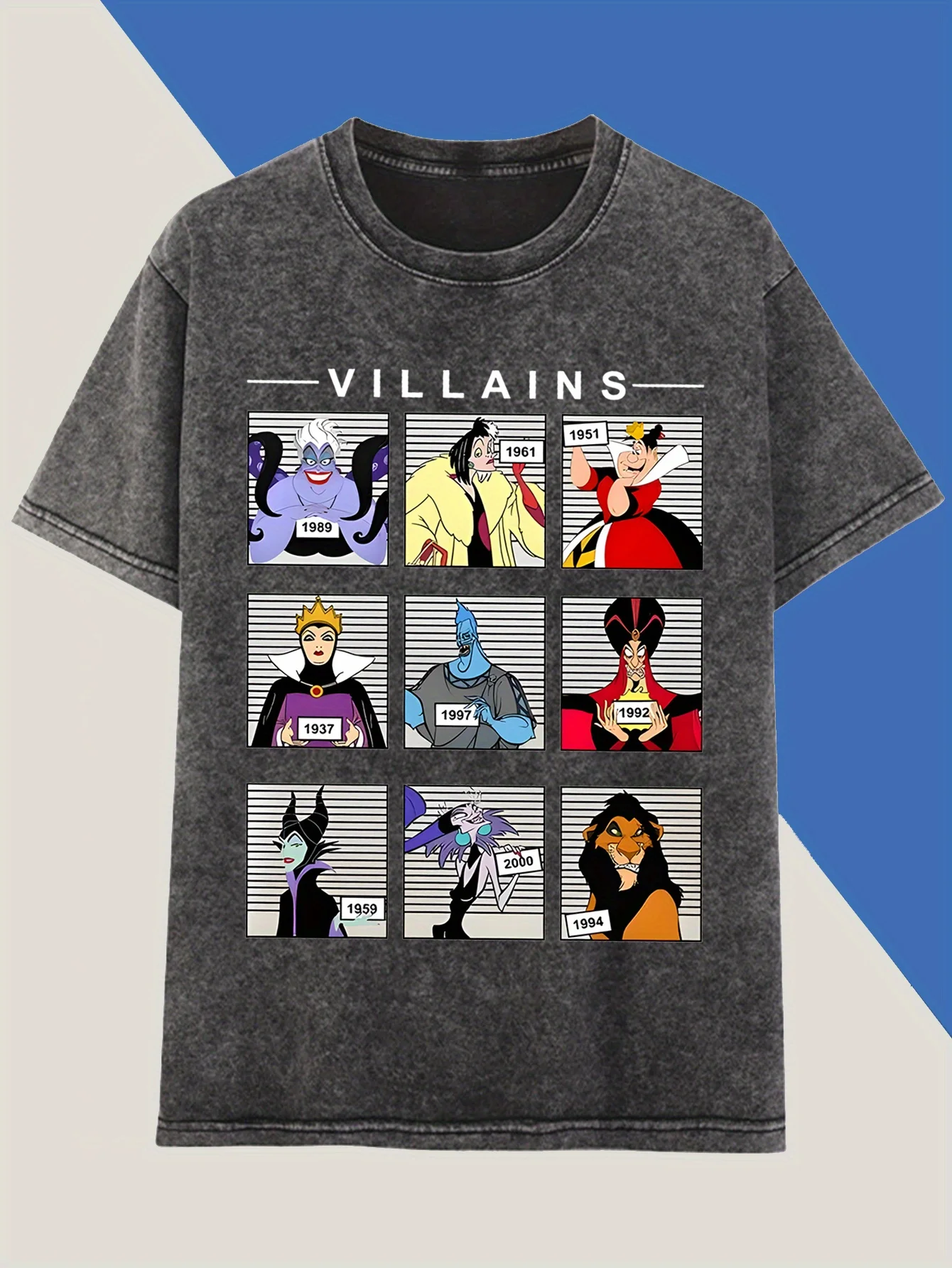 Винтажная хлопковая футболка с принтом Disney Villains Jafar Maleficent and Cruella De Vil для мужчин и женщин
Винтажная хлопковая футболка с принтом Disney Villains Jafar Maleficent and Cruella De Vil для мужчин и женщин