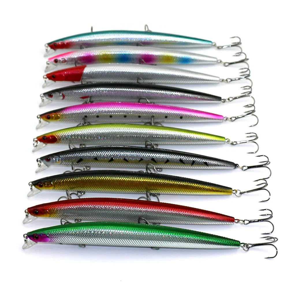 10 Pcs Big Game Casting Fishing Lure Floating Minnows Bass Baits 26G 18CM Artificial Tackles
10 Pcs Big Game Casting Fishing Lure Floating Minnows Bass Baits 26G 18CM Artificial Tackles
