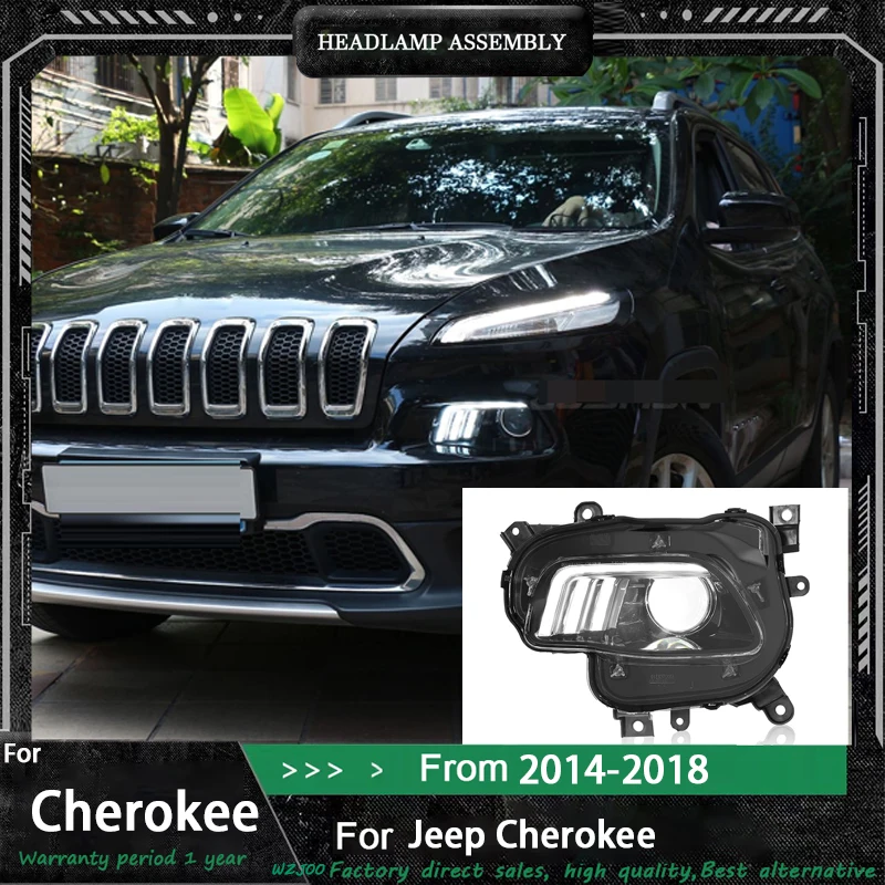 Car Head Lamps For 2014-2018 Jeep Cherokee Headlight Assembly Replace Halogen Modified High Configuration Xenon Front Lights
Car Head Lamps For 2014-2018 Jeep Cherokee Headlight Assembly Replace Halogen Modified High Configuration Xenon Front Lights