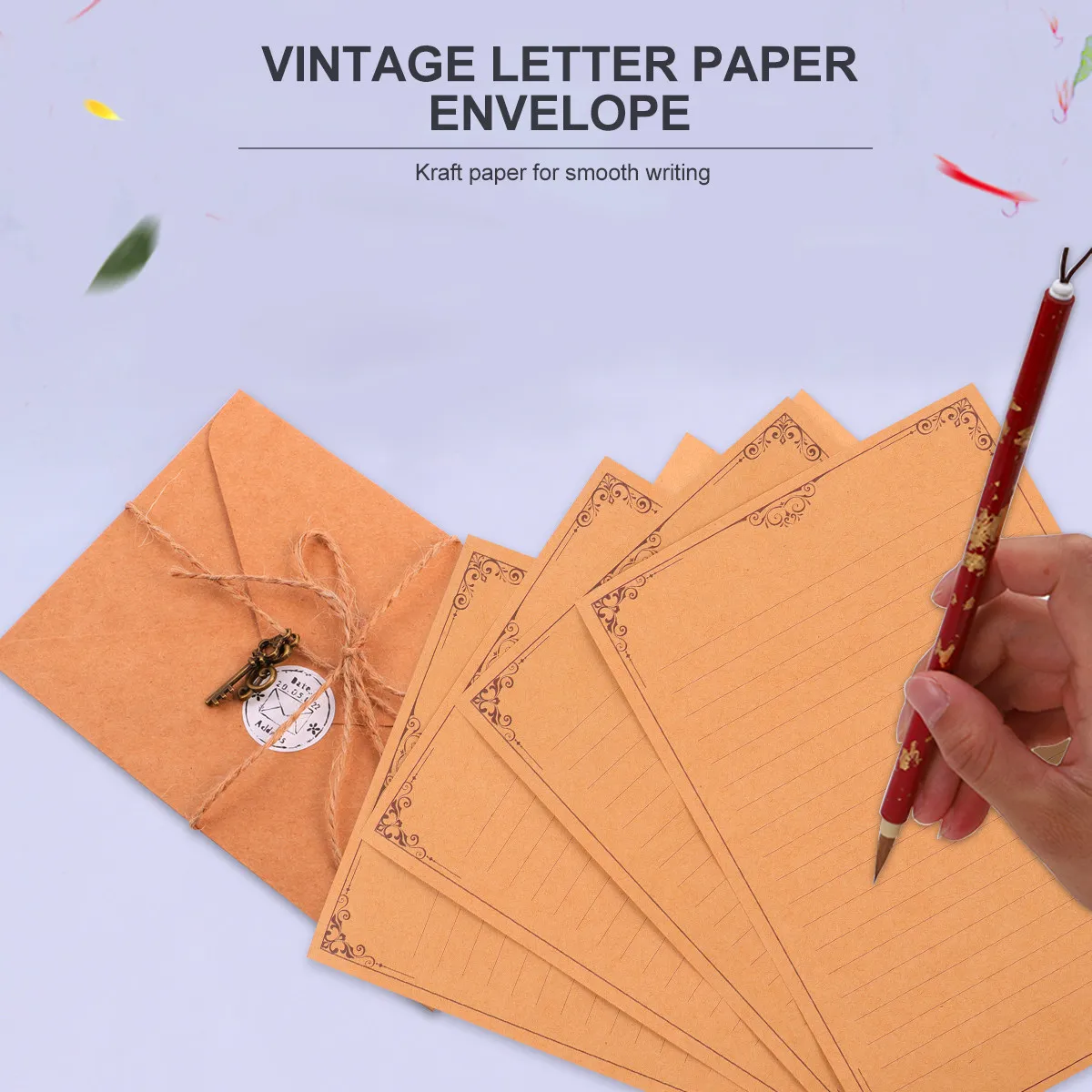 1Set Stationery Set with Envelopes Style Letter Paper A5 Fresh Writing Paper for Staff Welfare Award Ceremony
1Set Stationery Set with Envelopes Style Letter Paper A5 Fresh Writing Paper for Staff Welfare Award Ceremony