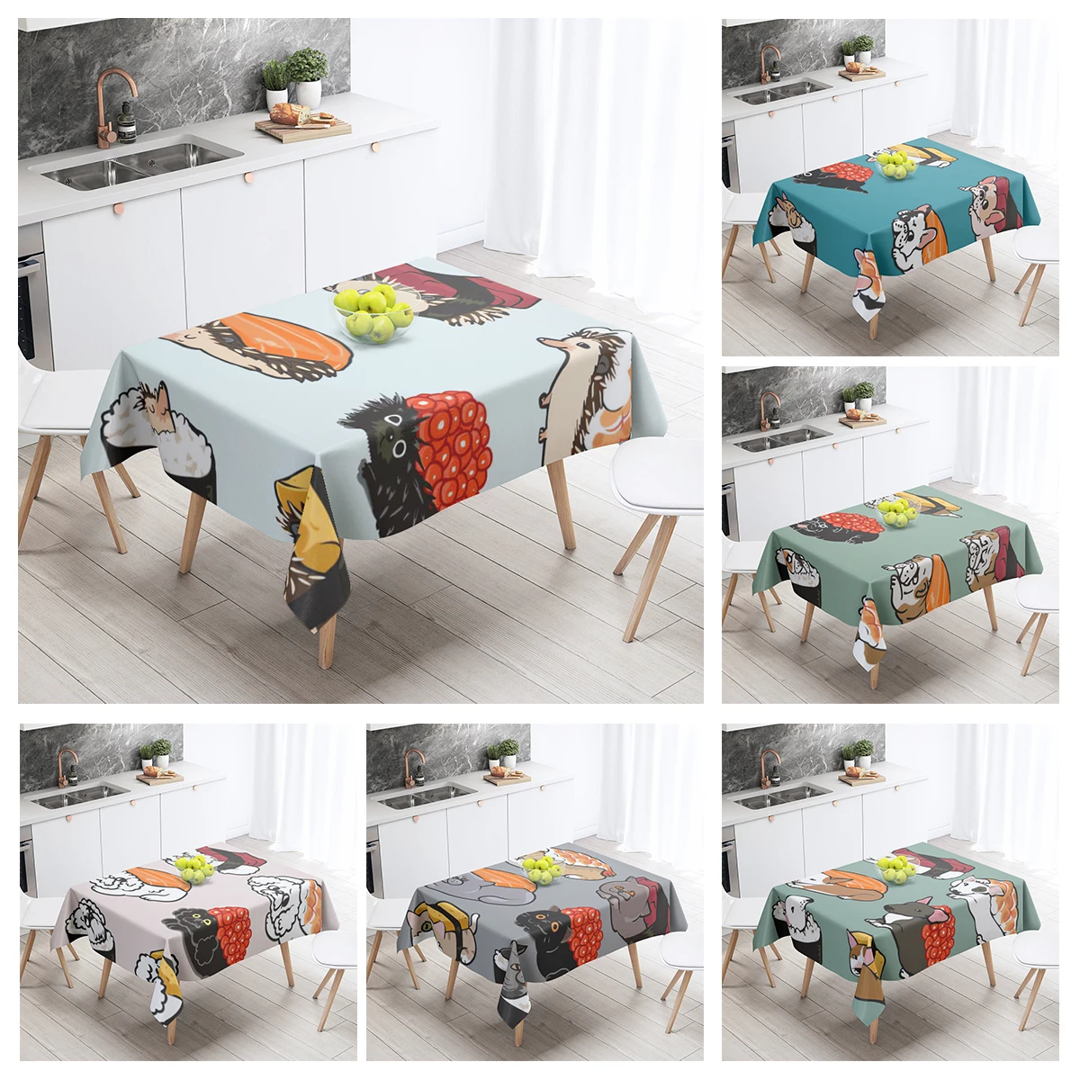 Home tablecloths dining decoration and rectangular table accessories waterproof cloth Anti-stain restaurant Nordic animal dog
Home tablecloths dining decoration and rectangular table accessories waterproof cloth Anti-stain restaurant Nordic animal dog