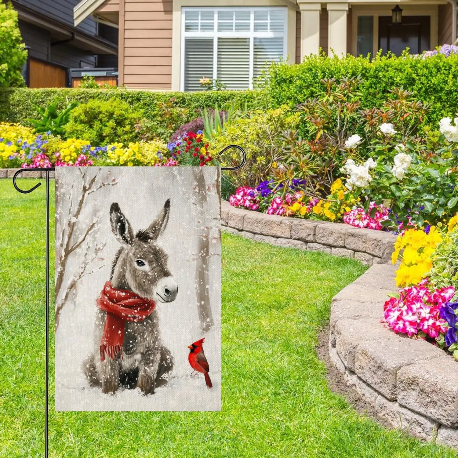 30x45 Vertical Double Sided Garden Flag Winter Cardinal Bird Donkey Christmas Decorations Farmhouse Trees Snow for Yard Outdoor
30x45 Vertical Double Sided Garden Flag Winter Cardinal Bird Donkey Christmas Decorations Farmhouse Trees Snow for Yard Outdoor