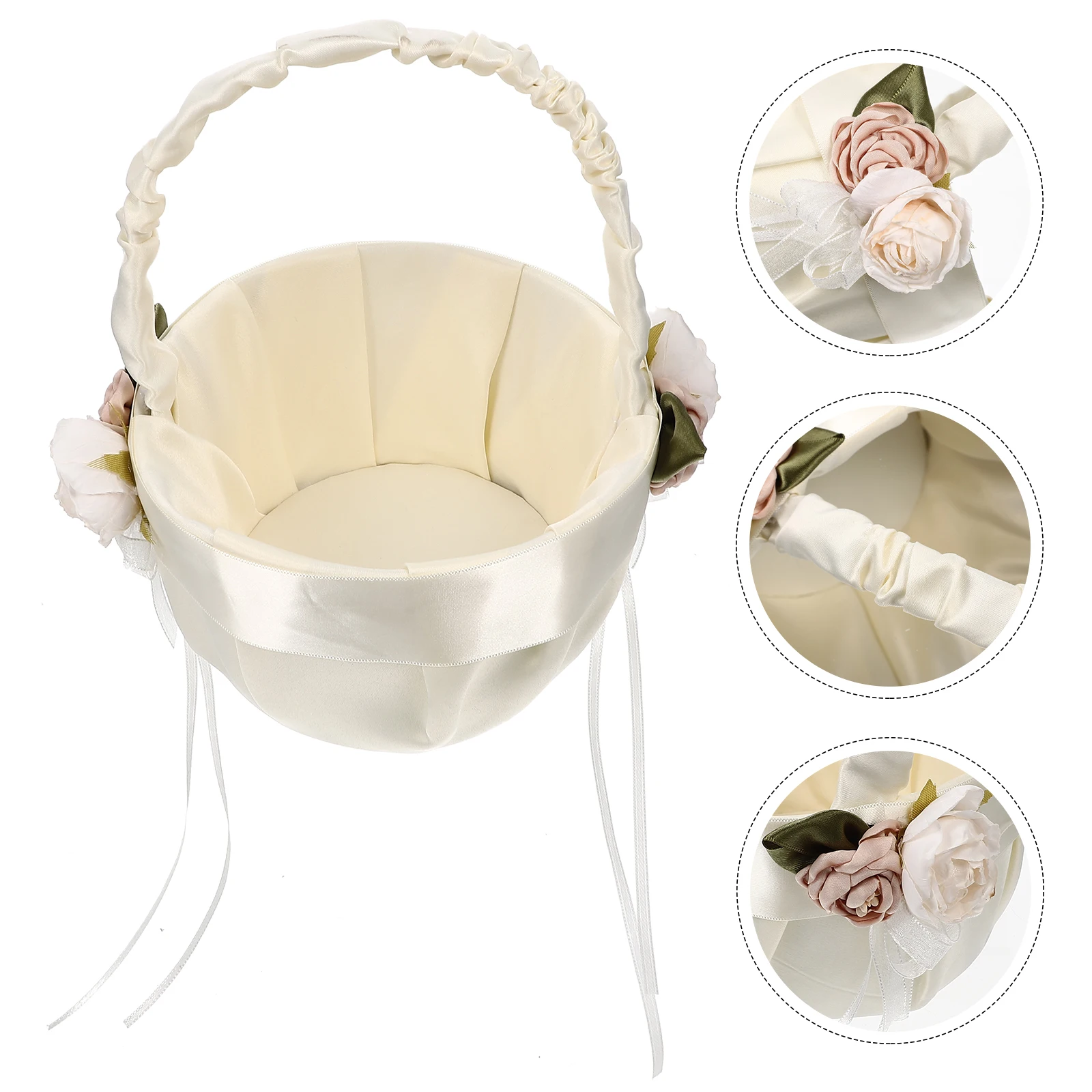 Lace Bow Flower Basket Elegant H held Baskets For Girls Wedding Supplies Delicate Bridal Party Gifts Storage Accessories
Lace Bow Flower Basket Elegant H held Baskets For Girls Wedding Supplies Delicate Bridal Party Gifts Storage Accessories