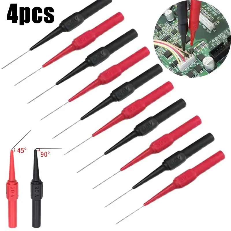 1-4pcs Multimeter Test Leads Kit Car Tip Probes Diagnostic Tools Non Destructive Needle Tip Probes Mechanical Tools 2mm
1-4pcs Multimeter Test Leads Kit Car Tip Probes Diagnostic Tools Non Destructive Needle Tip Probes Mechanical Tools 2mm