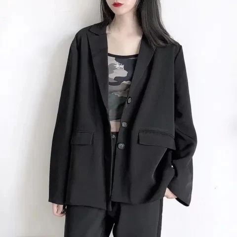 Loose Women's Spring Small Suit Jaet Svel Collar Long Sve Regular Length Pure Color Commute Sle Garment
Loose Women's Spring Small Suit Jaet Svel Collar Long Sve Regular Length Pure Color Commute Sle Garment