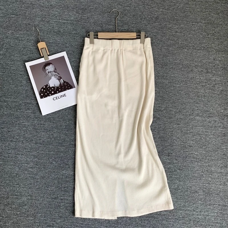 High Waist Mid-Length Knitted Cotton Half Skirt Women's Spring Autumn New Style Elastic Waist Color Long Skirt
High Waist Mid-Length Knitted Cotton Half Skirt Women's Spring Autumn New Style Elastic Waist Color Long Skirt