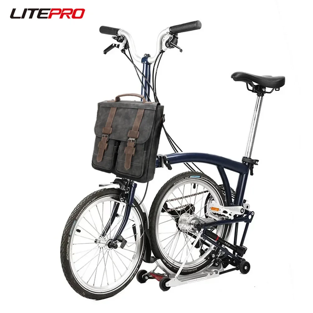 Litepro PU Leather Waterproof Backpack Folding Bicycle Large Capacity Retro Messenger Bag For Brompton Dahon Bike
Litepro PU Leather Waterproof Backpack Folding Bicycle Large Capacity Retro Messenger Bag For Brompton Dahon Bike