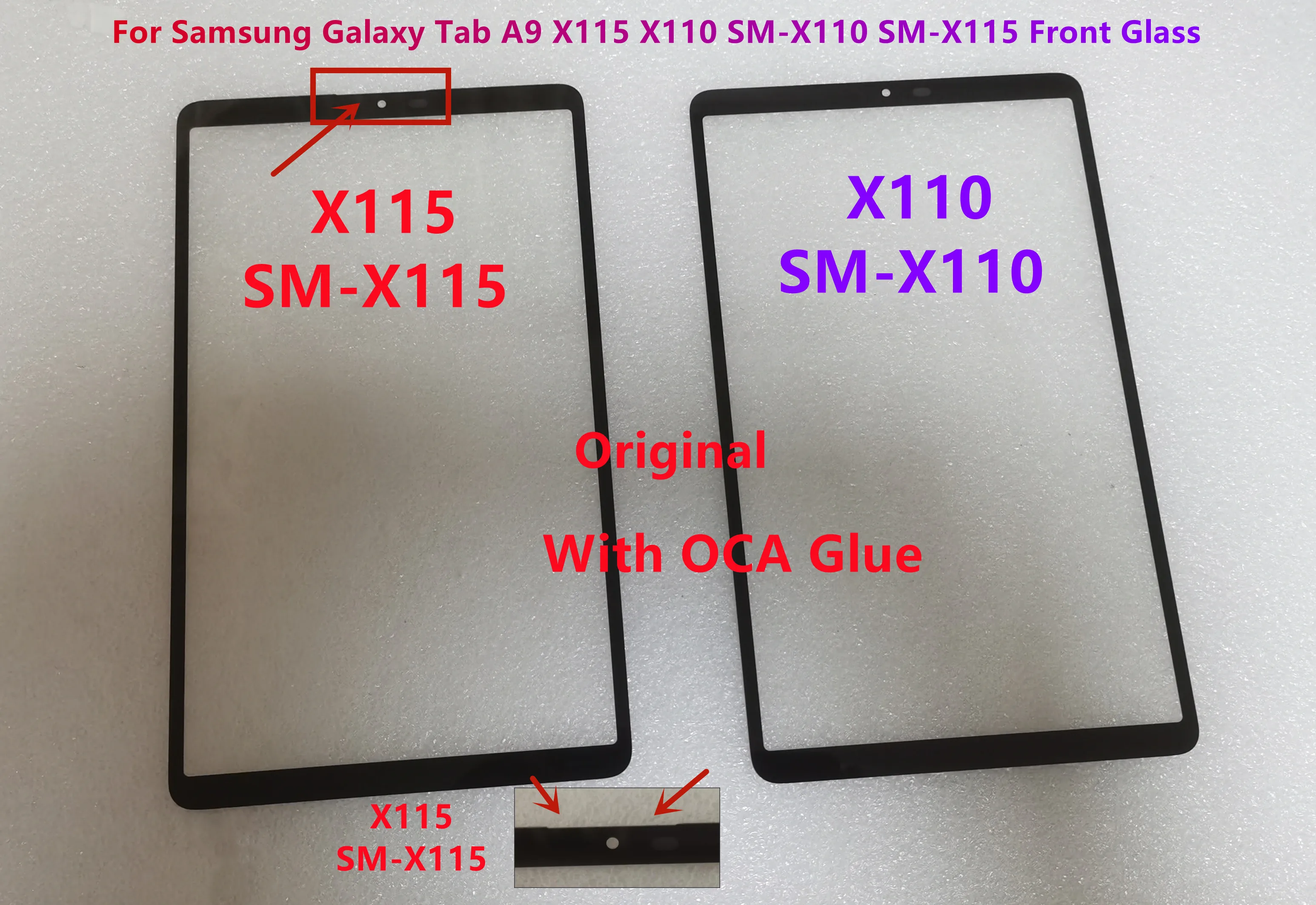 New For Samsung Galaxy Tab A9 SM-X110 SM-X115 X110 X115 Touch Screen Front Glass Panel + Laminated OCA Glue 100% Tested
New For Samsung Galaxy Tab A9 SM-X110 SM-X115 X110 X115 Touch Screen Front Glass Panel + Laminated OCA Glue 100% Tested