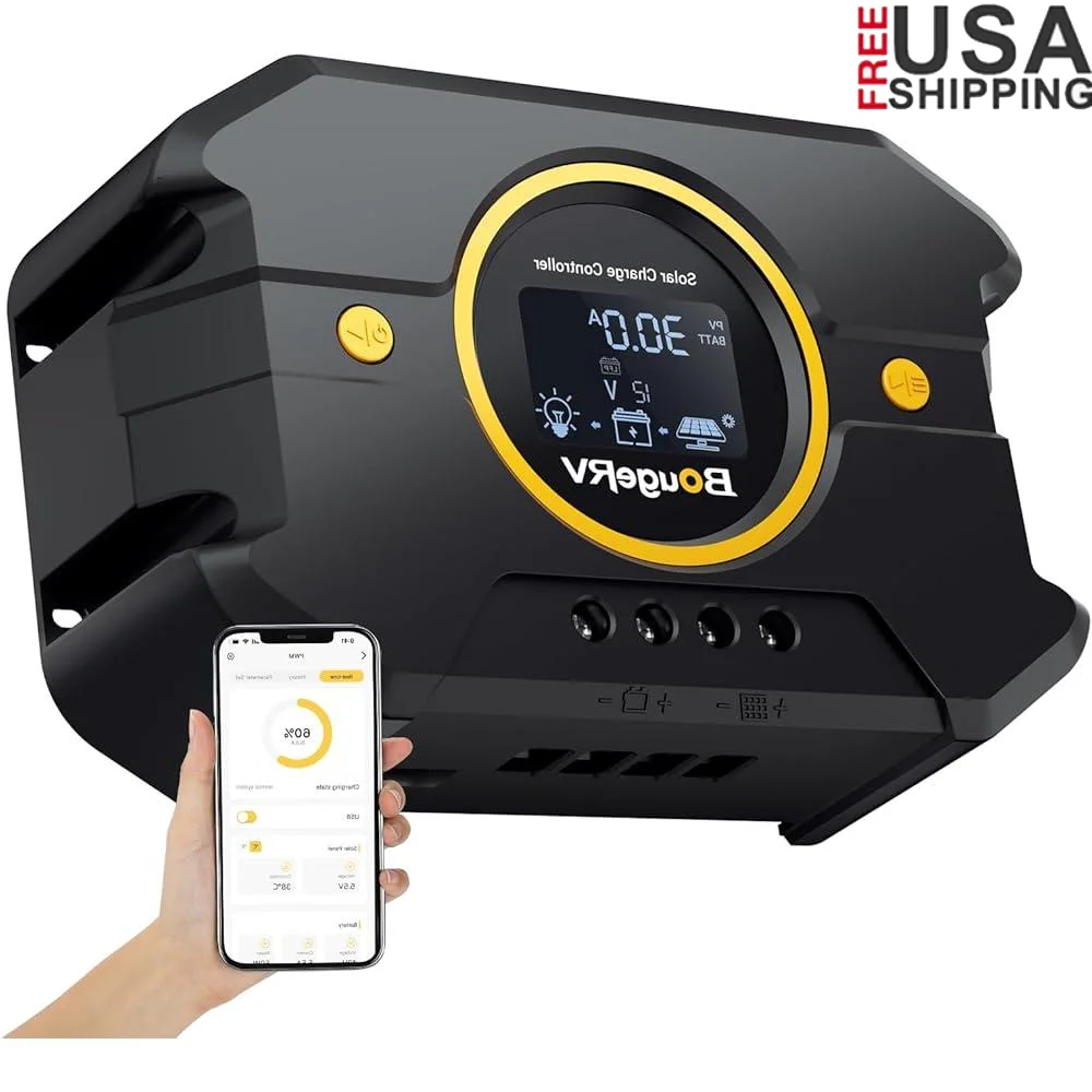 30A PWM Solar Charge Controller 12V 24V Backlit Display USB Port Compatible with LiFePO4 AGM GEL Batteries Smart Regulator
30A PWM Solar Charge Controller 12V 24V Backlit Display USB Port Compatible with LiFePO4 AGM GEL Batteries Smart Regulator