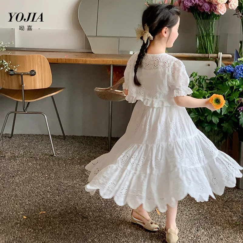 Girls Dress Summer 2024 New Korean Style Dress Children Fairy Dress Children Baby Girls Princess Skirt Summer White Skirts
Girls Dress Summer 2024 New Korean Style Dress Children Fairy Dress Children Baby Girls Princess Skirt Summer White Skirts