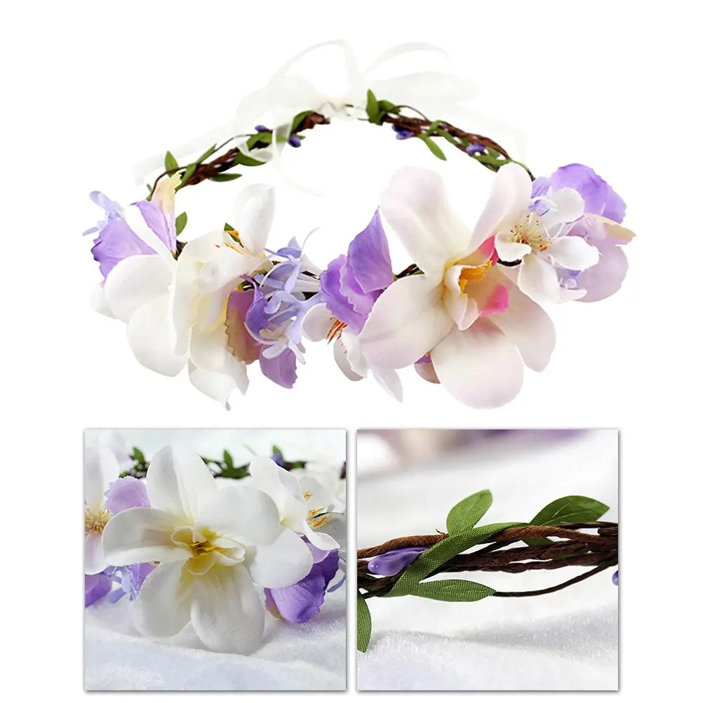 Floral Crown Headb Elegant Bridal Hair Accessories Wedding Flower Girl Headdress Adjustable Size Bohemian Style
Floral Crown Headb Elegant Bridal Hair Accessories Wedding Flower Girl Headdress Adjustable Size Bohemian Style