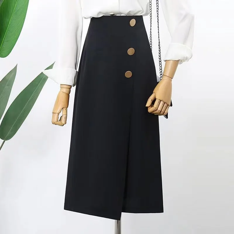 Profional Versatile Mid-Length Suit Skirt A-Line High Waist Slimming Over-Knee Women's Faion Spring Autumn 2024
Profional Versatile Mid-Length Suit Skirt A-Line High Waist Slimming Over-Knee Women's Faion Spring Autumn 2024