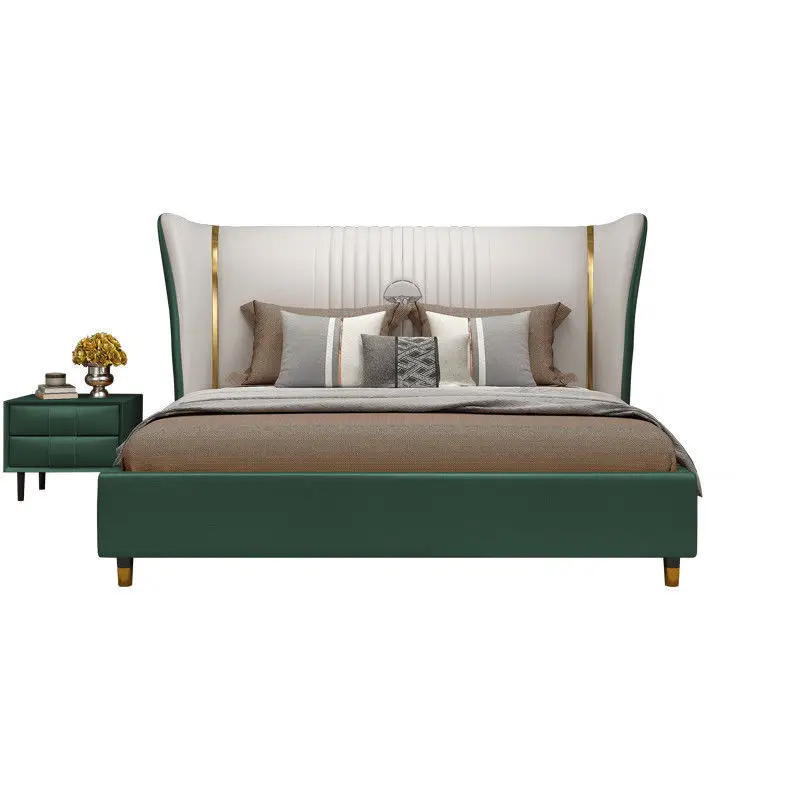 Luxury Bed Room Furniture Genuine Leather Double King Size Modern Bed For Home Hotel
Luxury Bed Room Furniture Genuine Leather Double King Size Modern Bed For Home Hotel
