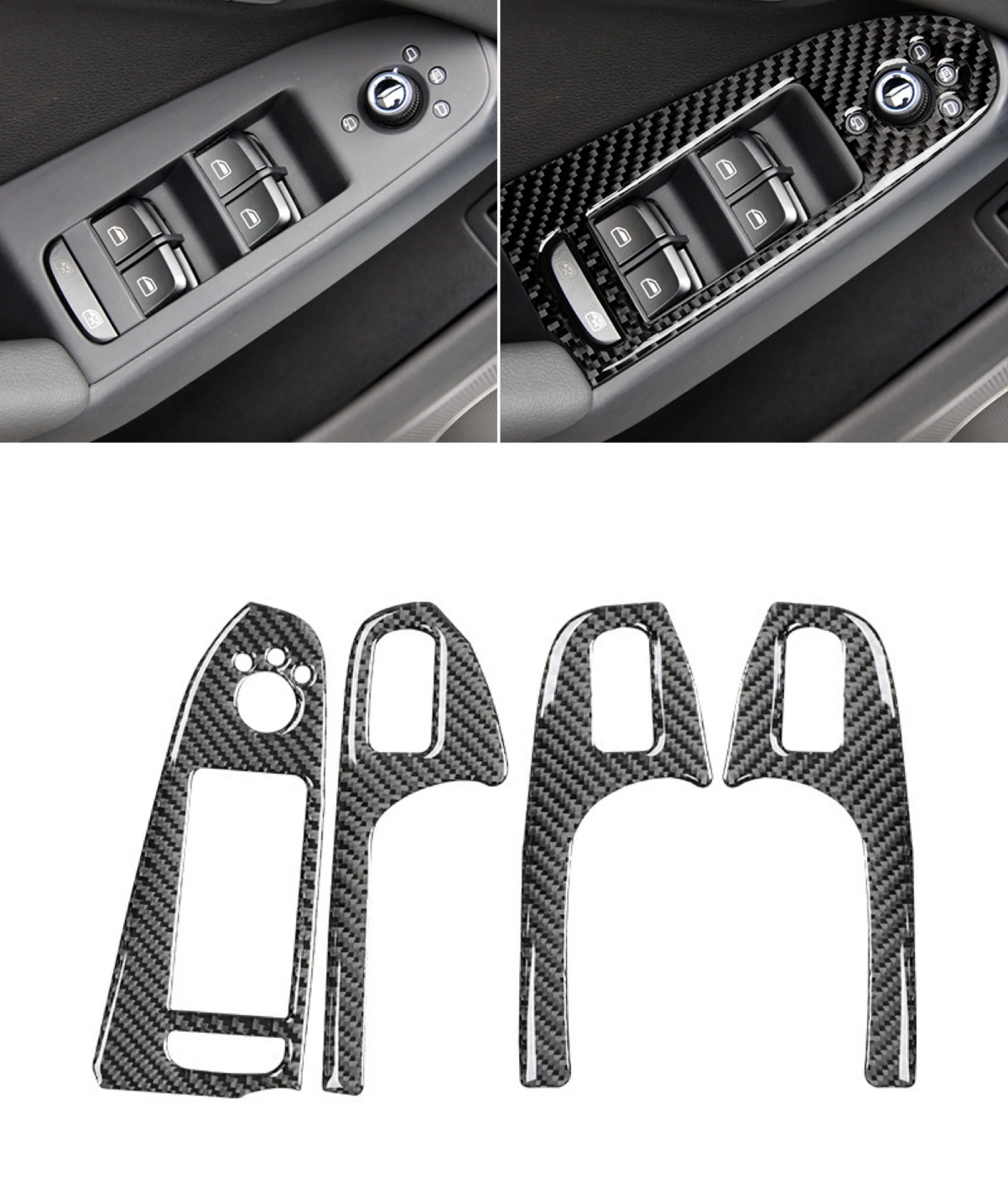 For Audi A4 B8 A5 Q5 Door Window Lift Panel Button Frame Trim Sticker Carbon Fiber 2008 2009 2010 2011 2012 2013 2014 2015 2016
For Audi A4 B8 A5 Q5 Door Window Lift Panel Button Frame Trim Sticker Carbon Fiber 2008 2009 2010 2011 2012 2013 2014 2015 2016
