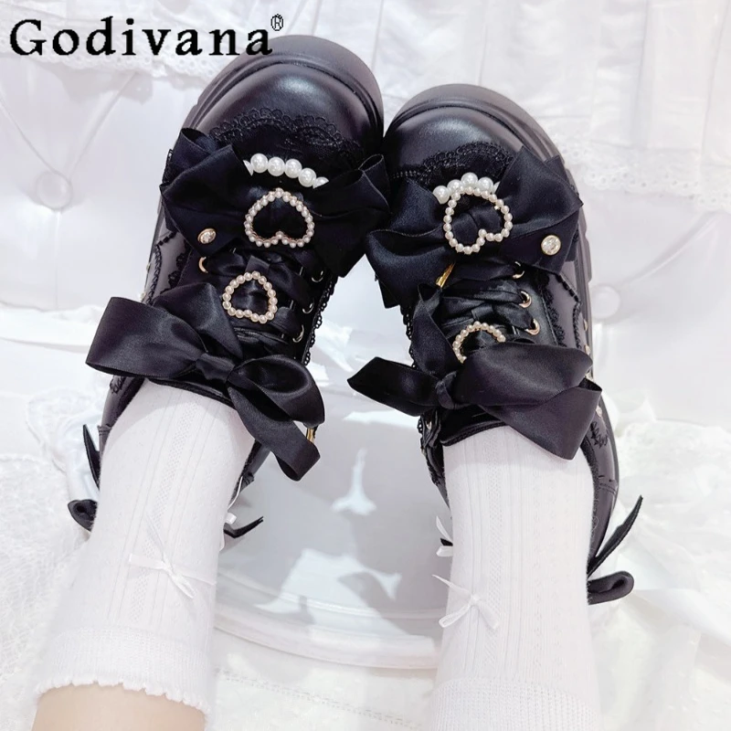 Spring Autumn Japanese Style Platform Shoes Female Original Thick Sole Shoes Women's High Street Versatile Lace Up Shoes
Spring Autumn Japanese Style Platform Shoes Female Original Thick Sole Shoes Women's High Street Versatile Lace Up Shoes