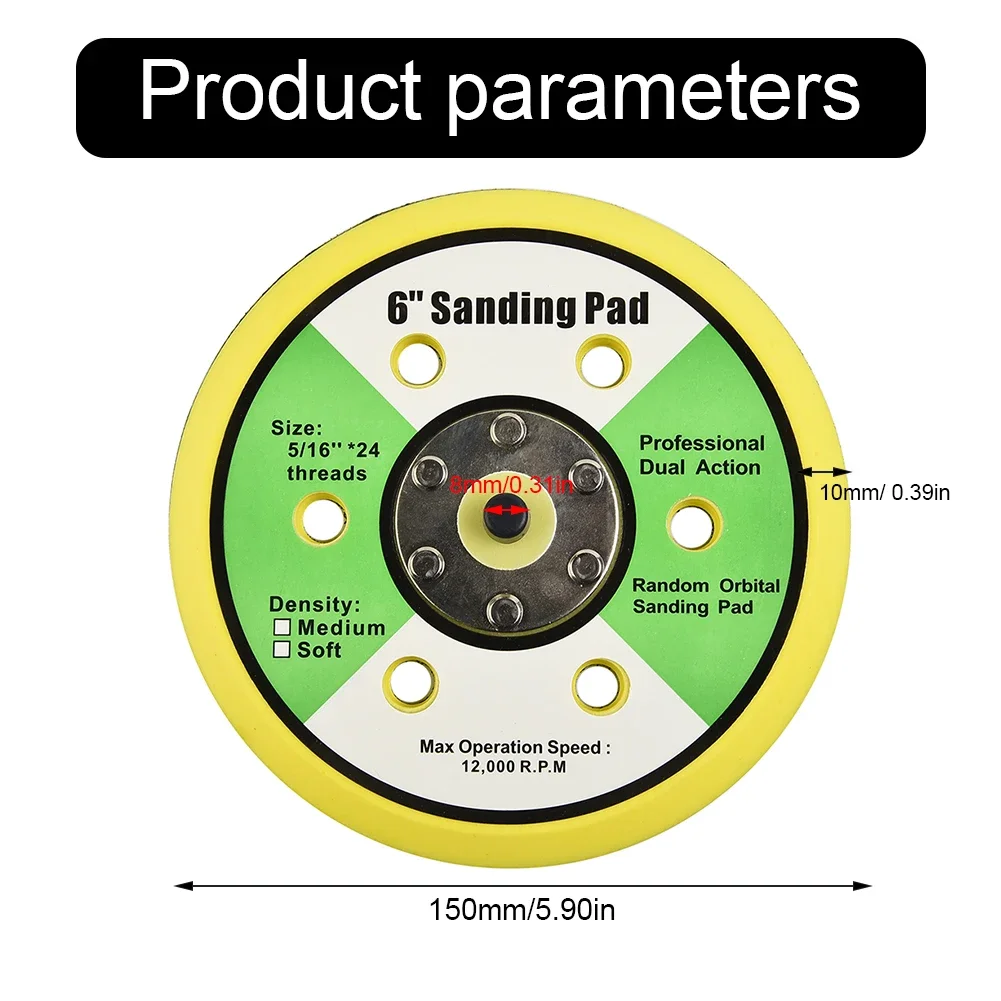 Новые практичные автозапчасти SANDING PAD 6 дюймов, деревообрабатывающая шлифовальная машина, металлическая отделка, полиуретан, наружная резьба 5/16-24
Новые практичные автозапчасти SANDING PAD 6 дюймов, деревообрабатывающая шлифовальная машина, металлическая отделка, полиуретан, наружная резьба 5/16-24