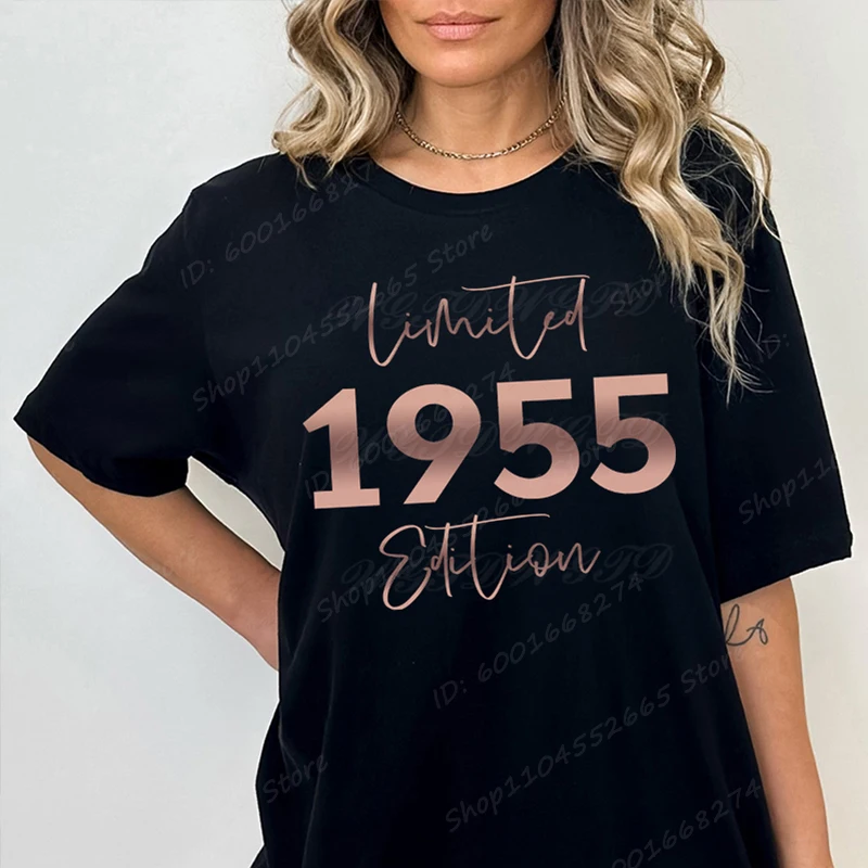 Women 50's T-shirts, Vintage 1946-1959 Limited Edition T-shirt, Birthday Gift, Funny Birthday Party Shirts Retro Causal Tee Tops
Women 50's T-shirts, Vintage 1946-1959 Limited Edition T-shirt, Birthday Gift, Funny Birthday Party Shirts Retro Causal Tee Tops