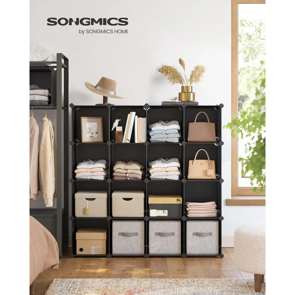 Cube Storage Organizer, Set of 16 Plastic Cubes, Closet Organizers and Storage, Bedroom Living Room, 12.2 x 48.4 x 48.4 Inches
Cube Storage Organizer, Set of 16 Plastic Cubes, Closet Organizers and Storage, Bedroom Living Room, 12.2 x 48.4 x 48.4 Inches