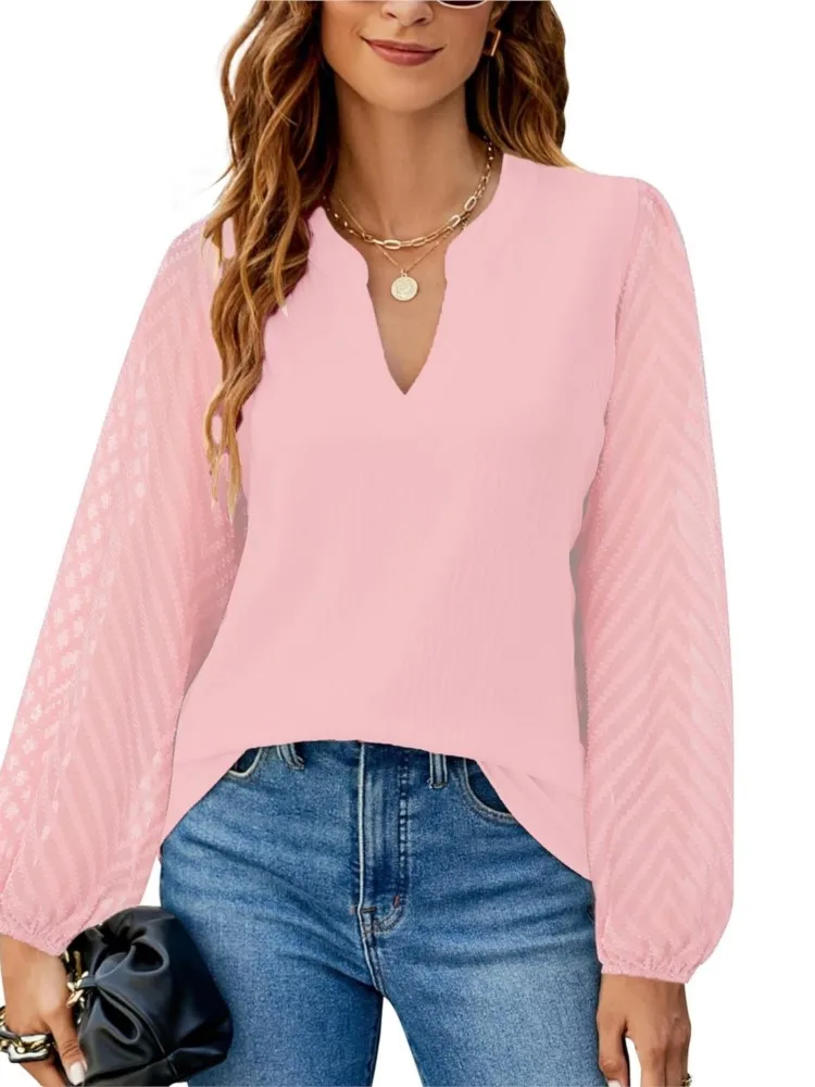 Women's 2024 Autumn New Collection Solid Color Fashion Bubble Sleeve Long Sleeve Sexy V-neck Lace Splicing Chiffon Sweater
Women's 2024 Autumn New Collection Solid Color Fashion Bubble Sleeve Long Sleeve Sexy V-neck Lace Splicing Chiffon Sweater